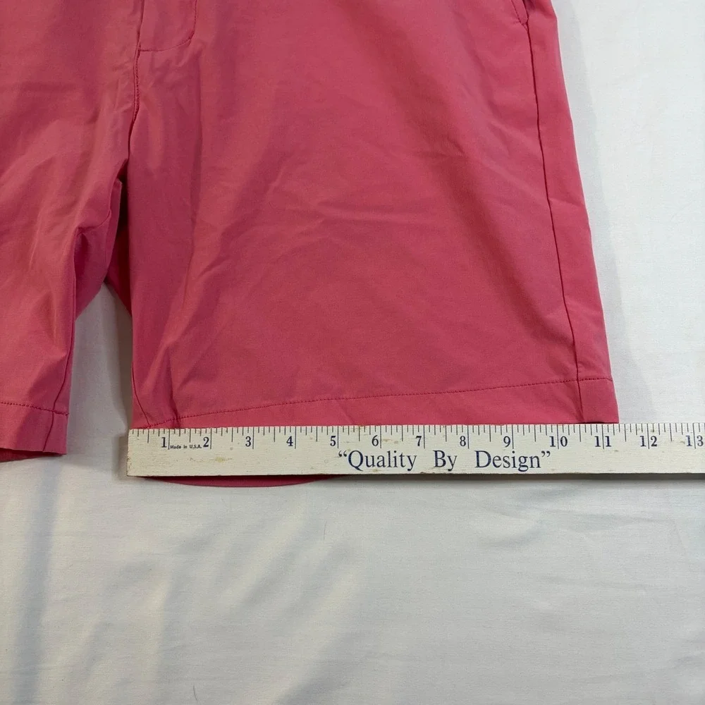 Vineyard Vines Breaker Shorts Men 36 Pink Coral Golf Preppy Stretch 9 Inseam NEW